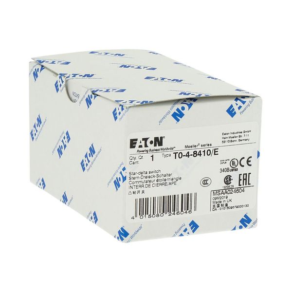 T0-4-8410/E Star-delta switches, T0, 20 A, flush mounting, 4 contact unit(s), Contacts: 8, 60 °, maintained, With 0 (Off) position, 0-Y-D, Design number 8410 image 22