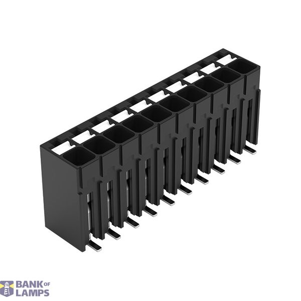 SMD PCB terminal block push-button 1.5 mm² black image 1