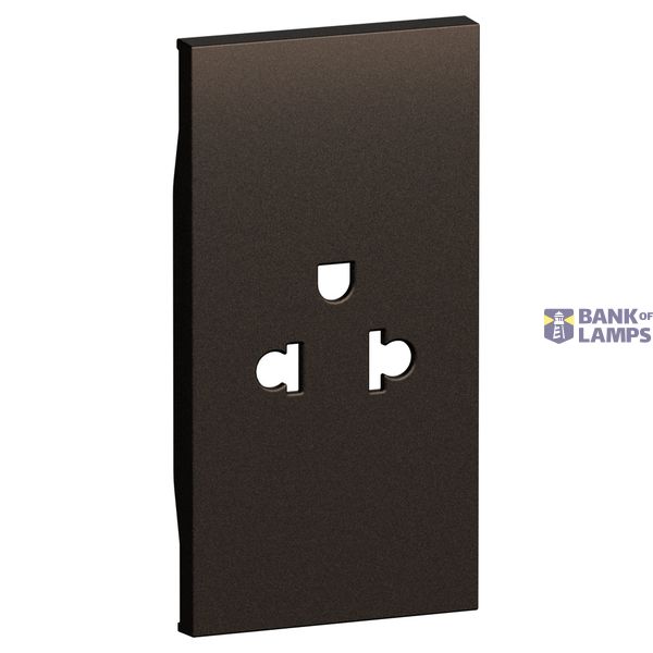 L.NOW - SOCKET COVER EU/US 2P+T 2M BRONZE image 1