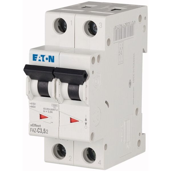 Miniature circuit breaker (MCB), 3.5 A, 2p, characteristic: C image 3