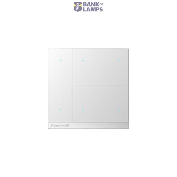KNX pushbutton 6-fold, satin-finished platinum image 1