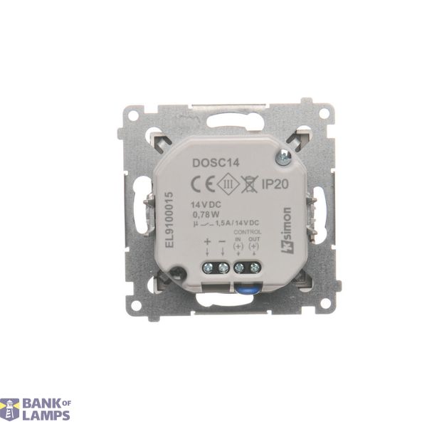 Rotary-push dimmer, Silver matt, metalic image 1
