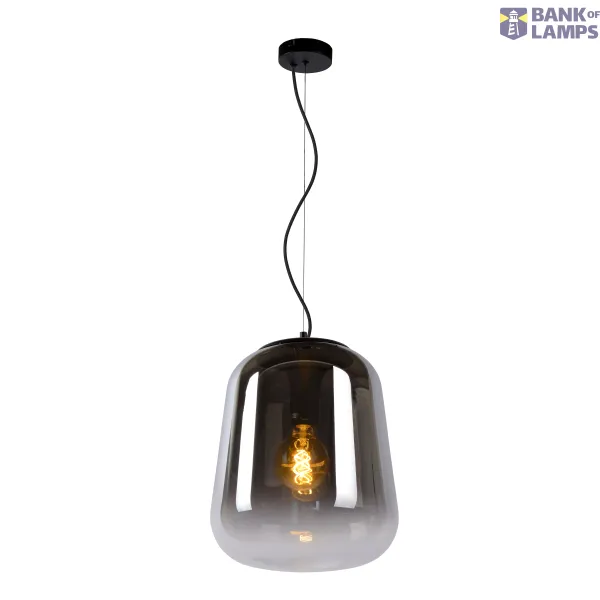 Lucide GLORIO - Pendant light - Ø 32 cm - 1xE27 - Black image 1