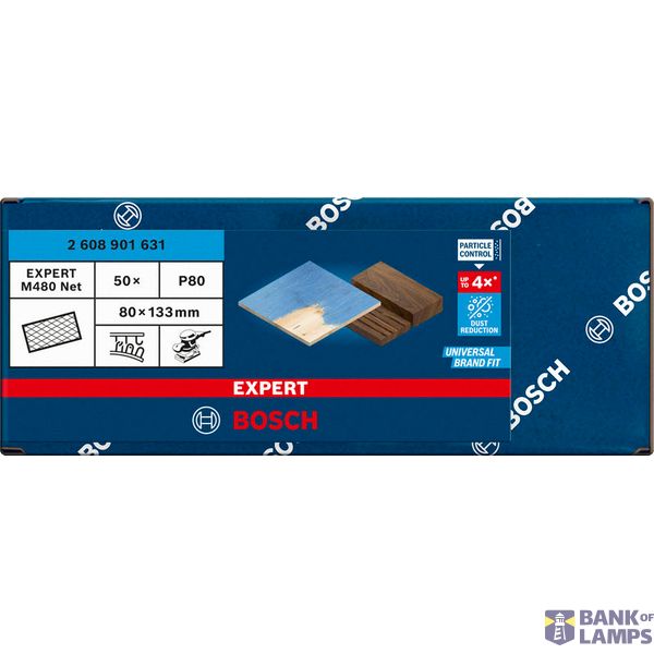 EXPERT M480 Sanding Net 80 x 133 mm, G 80, 50-pc image 2