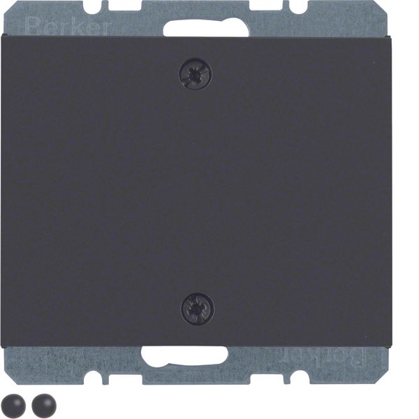 Blind plug centre plate, screw-on, K.1, ant. matt, lacq. image 1