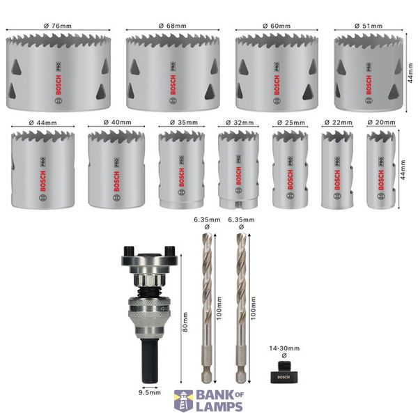 PRO Multi Material Hole Saw Set image 2