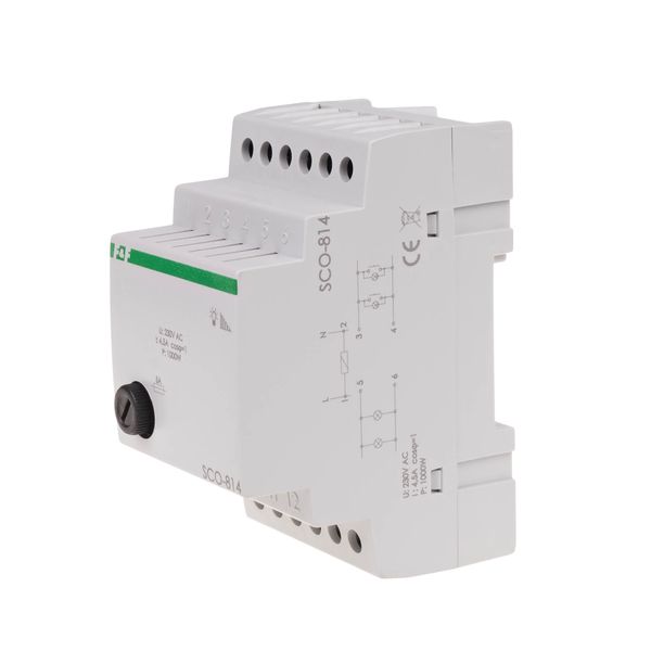 universal dimmer (R, L, C, ESL); 1 module, DIN rail mounting, power supply 230V AC (R) 500 W image 1
