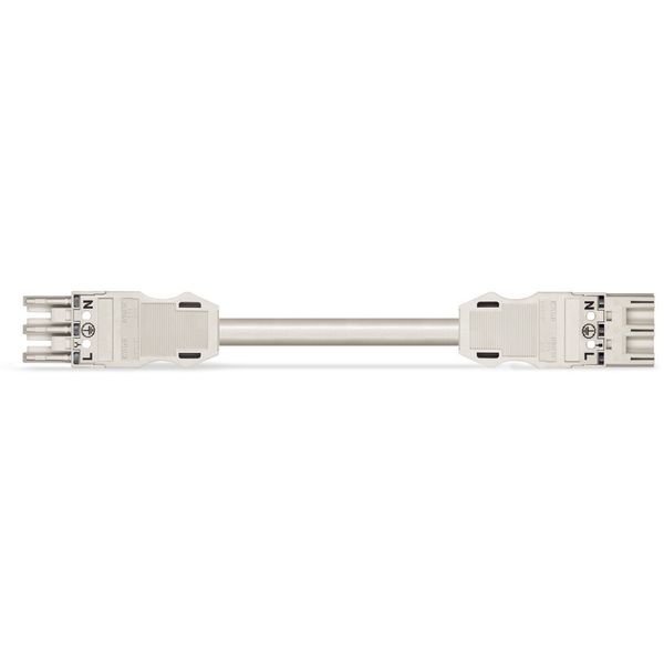 pre-assembled interconnecting cable Eca Socket/plug black image 1