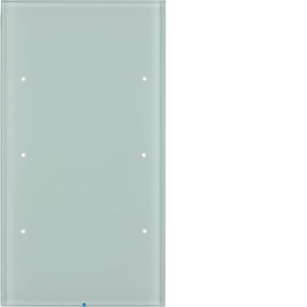Touch sensor, 3-gang comf, intg bus coupling unit, KNX - R.3, glass p. image 1