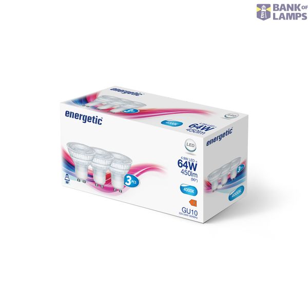 GU10 | 3-pack | PAR16 | 4000 Kelvin | 450 Lumen image 2