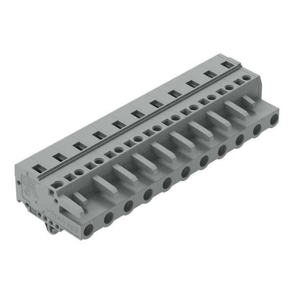 1-conductor female connector CAGE CLAMP® 2.5 mm² gray image 1