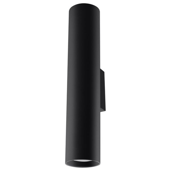 WALL LAMP LAGOS 2 BLACK GU10 2X40W IP20 image 1