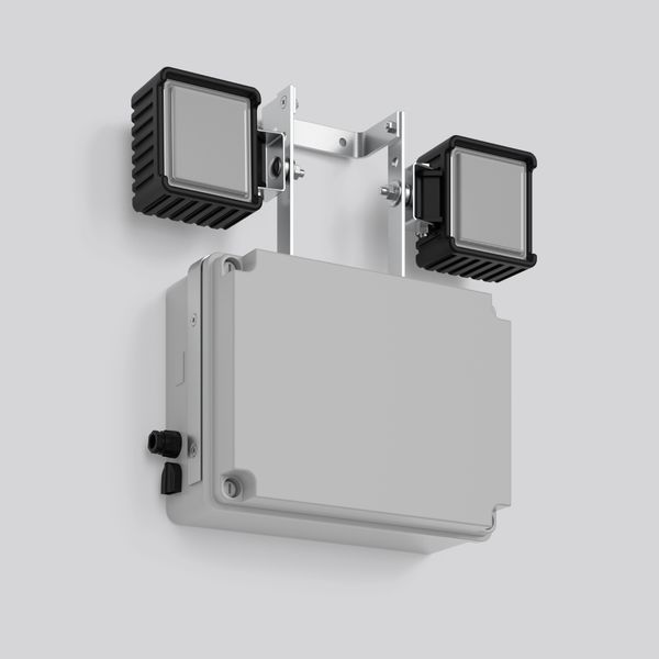 POWERBOX FLOOD, 765, grey Safety stand spotlight, L 395 B 128 H 470, S image 2