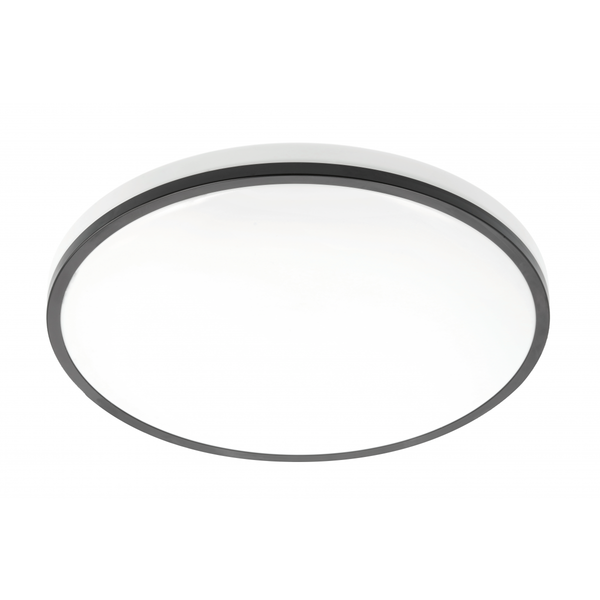 LED luminaire TULA, 24 W, 1680 lm, 4000K, AC180-250V, PF>0.5, IP44, Ø350 mm, black image 1
