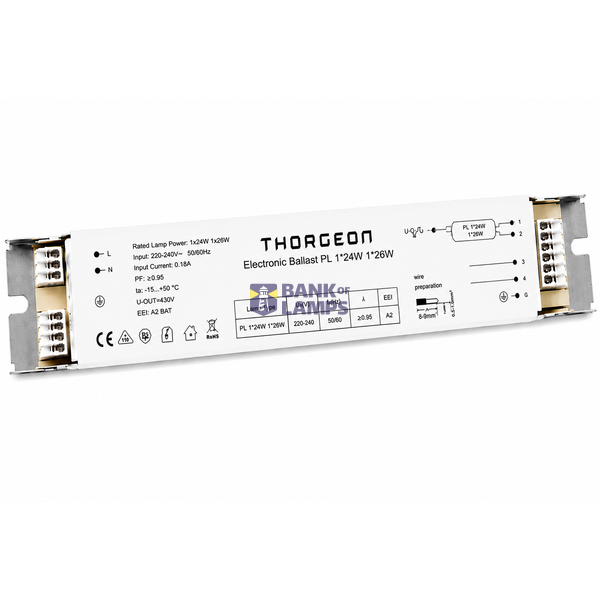 Electronic Ballast PL 1*24W 1*26W image 1