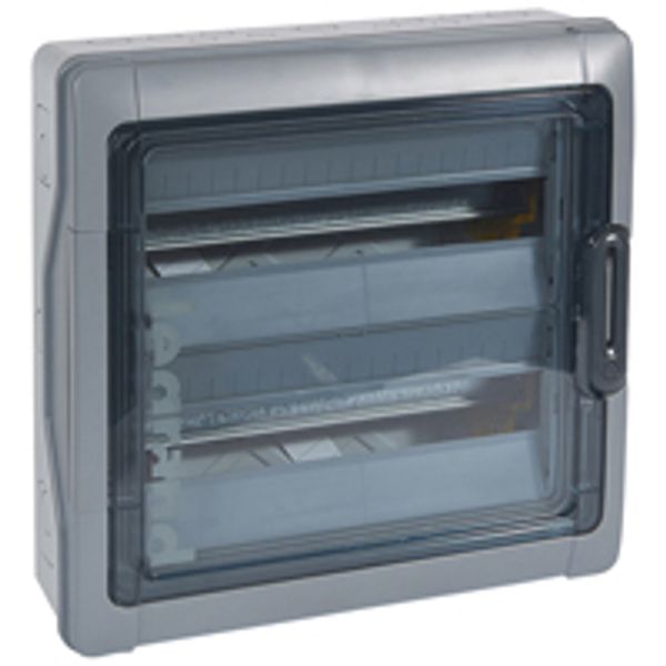 Cabinets PLEXO³ - IP 65 - IK 09 - 2 rows - 18 modules image 1