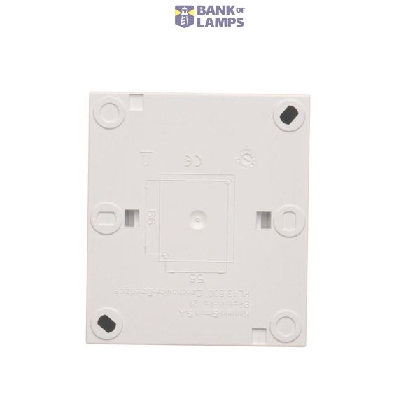 IP44 double socket outlet with earthing and shutters - transparent flap, 16A, quick connection, dark grey image 1