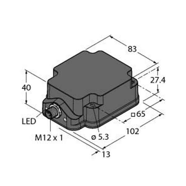 Inductive Sensor For Harsh Environments   NI75U-Q80WD-VP6X2-H1141 image 1