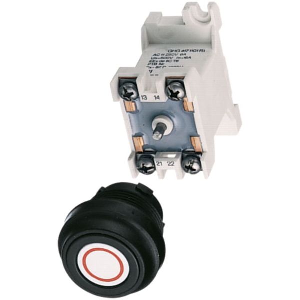 T0-1-8214/I1 Changeoverswitches, T0, 20 A, surface mounting, 1 contact unit(s), Contacts: 2, 45 °, momentary, With 0 (Off) position, with spring-return from both d image 189