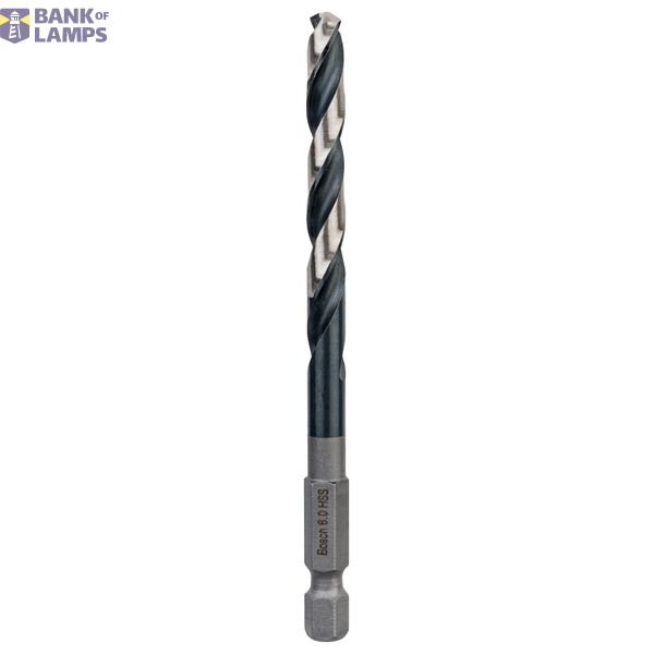 HSS Hex-Shank Twist Drill Bit 6.0mm 6 x 57 x 98 mm 1 pcs. image 1