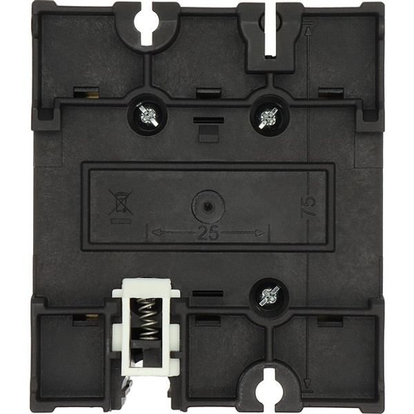 P3-100/V/SVB-SW Main switch, P3, 100 A, rear mounting, 3 pole, STOP function, With black rotary handle and locking ring, Lockable in the 0 (Off) position image 2