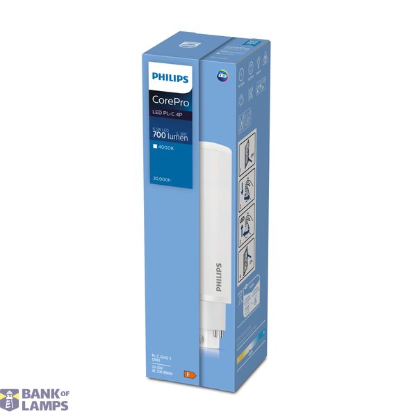LED, PL-C, 125 mm, 6.5 W, 18W PL-C, 3000 K, 4000 K, 6500 K, 806 lm, 845 lm, 806 lm, CRI 80, 30000 hour(s) image 5