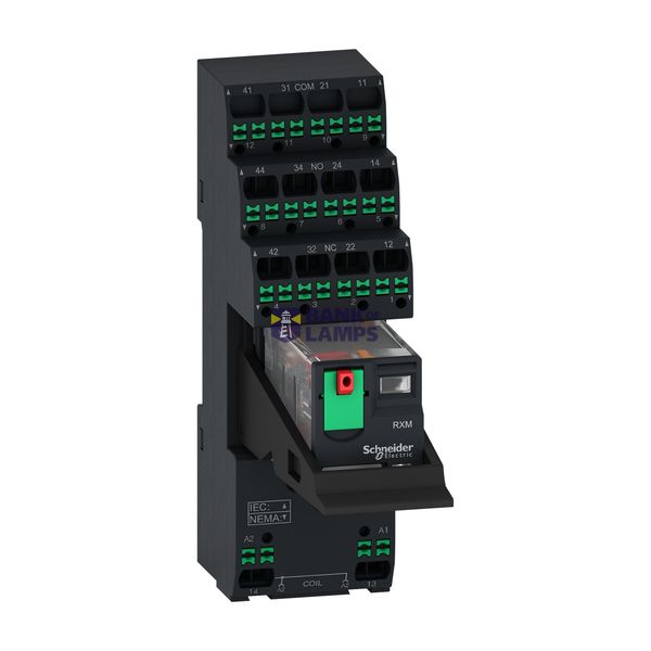 Harmony RXM Relay module,4C/O 6A 230VAC image 1