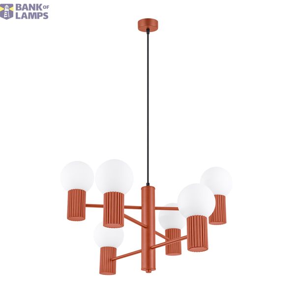 Chandelier HALO 6 red ochra image 2