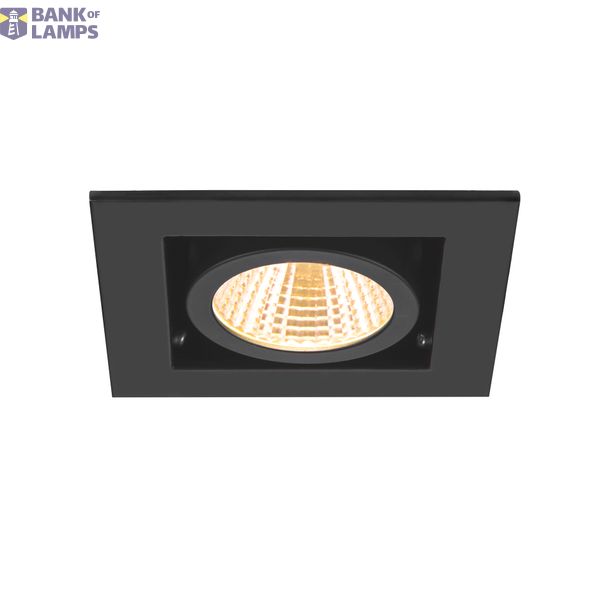 KADUX, recessed ceiling light, single, 3000K, 38°, IP 20, square, black image 4