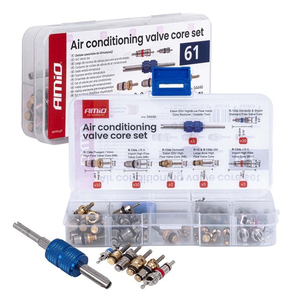 Air conditioning valve core set 61 pieces. AMIO-04446 image 1