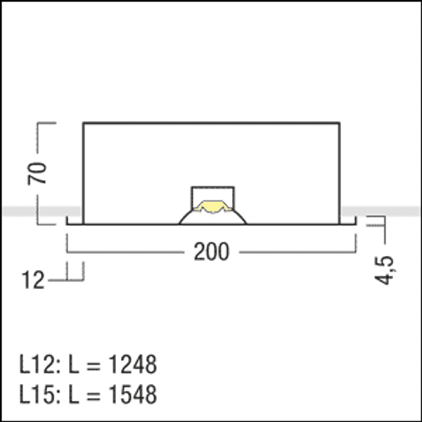 MIRL LED4800-Z40 M625L15x200 LDE - LED ceiling-recessed luminaire image 2