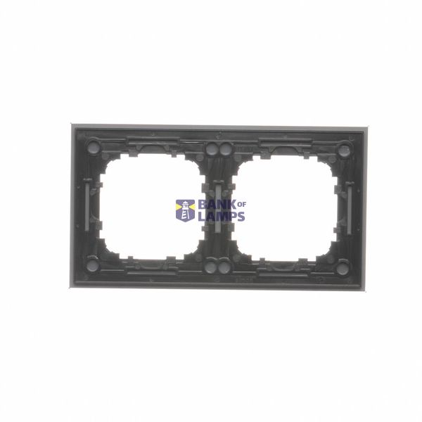 Quintuple frame, wood, black walnut image 1