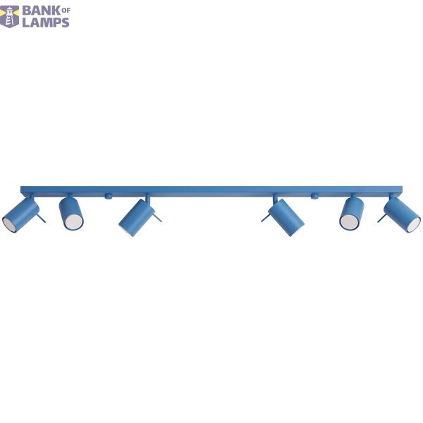 Ceiling lamp RING 6L azure image 9