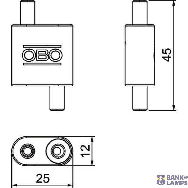 QWT CG 2 ALU Cable gripper for wire diameter 2 mm image 2