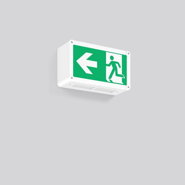 RECHTECK, 3 W, white, on/off Wall luminaires, L 250 B 90 H 140, CBS, e image 2