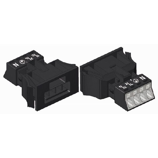 Snap-in plug 4-pole Cod. A white image 3