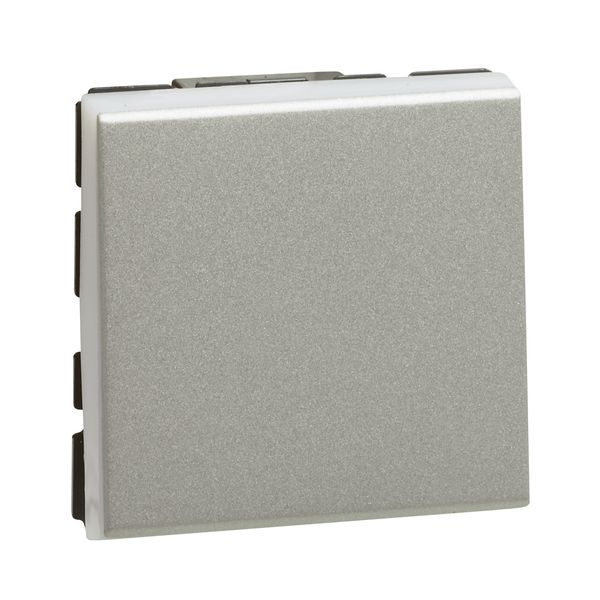 2-WAY SWITCH 10AX 2 MODULES ALU image 1