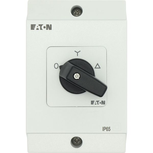 T3-4-8410/I2 Star-delta switches, T3, 32 A, surface mounting, 4 contact unit(s), Contacts: 8, 60 °, maintained, With 0 (Off) position, 0-Y-D, Design number 8410 image 52