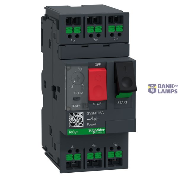 Tesys MOTOR CB TH-MAG 1.6A PB Snap-in image 2