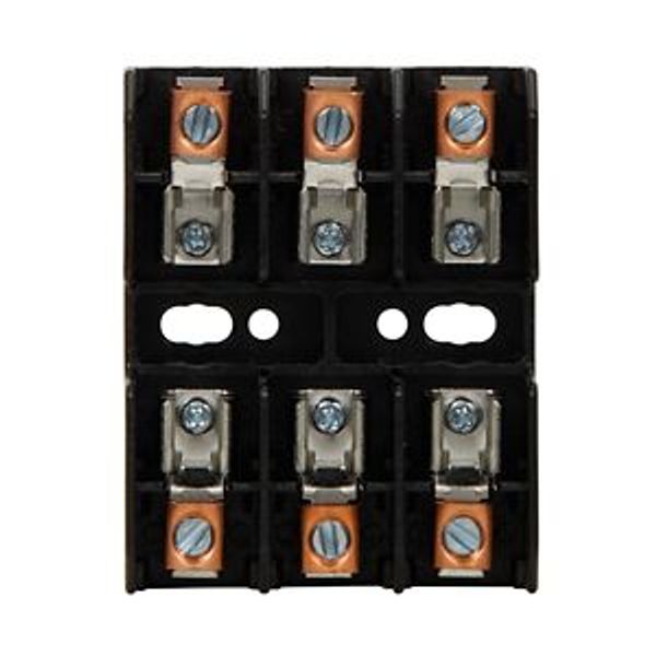 Eaton Bussmann series BG open fuse block, 600 Vac, 600 Vdc, 1-15A, Box lug image 1