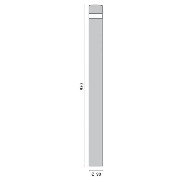 KHA SLIM LED 93/AL10W 3K ANTRACIET image 10