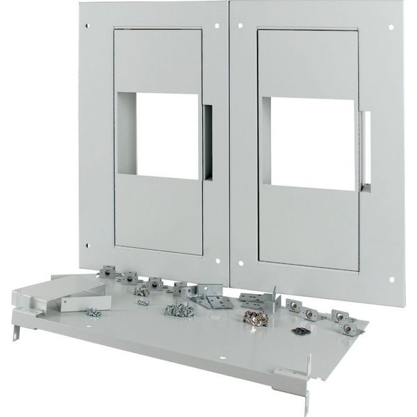 XM2N43W08C-XR Front plate, 2xNZM4, 3p, withdrawable + remote operator, W=800mm, grey image 5