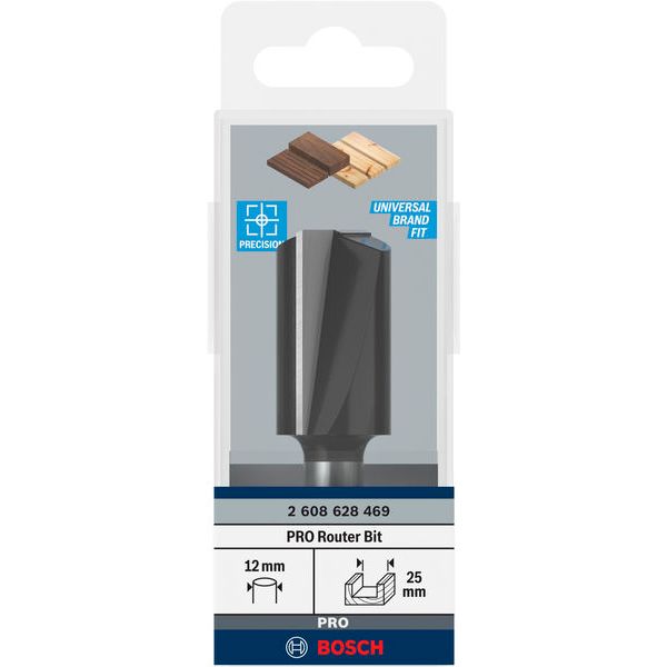 Straight bit, 12 mm, D1 25 mm, L 40 mm, G 81 mm image 2