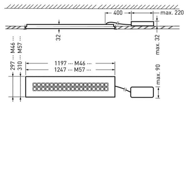 Recessed luminaires Creavo C Lens White ETDD 30W 5000lm Wide reduced glare UGR19 (W19) IK03 3 SDCM 7635451 image 1