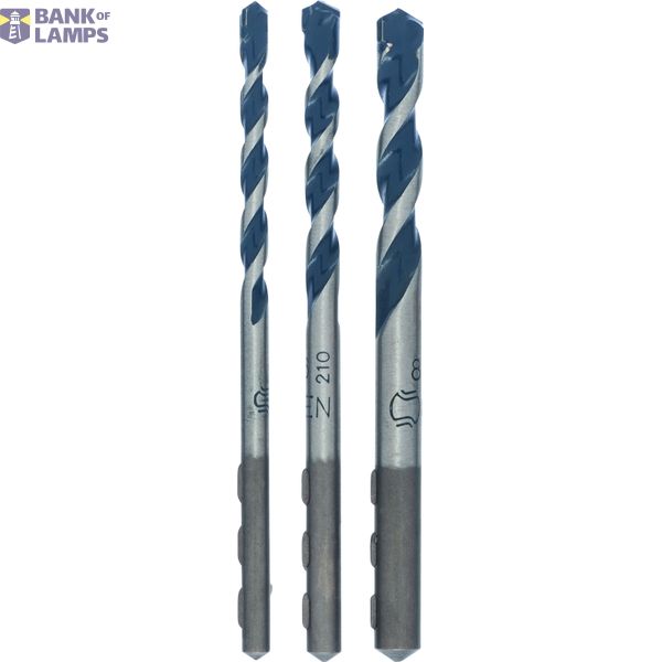 3-piece CYL-5 concrete drill bit set 5; 6; 8 mm image 1