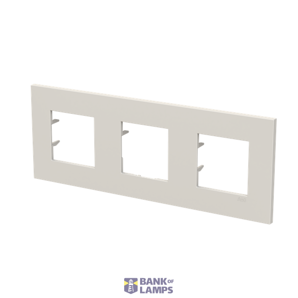 Frame 3-gang / 2+2+2-modules - ABB logo - S - Dune image 2