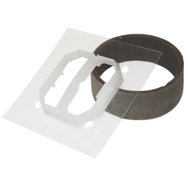 IP44 KIT F/MEC 21 MECHANISMS - DOUBLE ROCKERS image 1