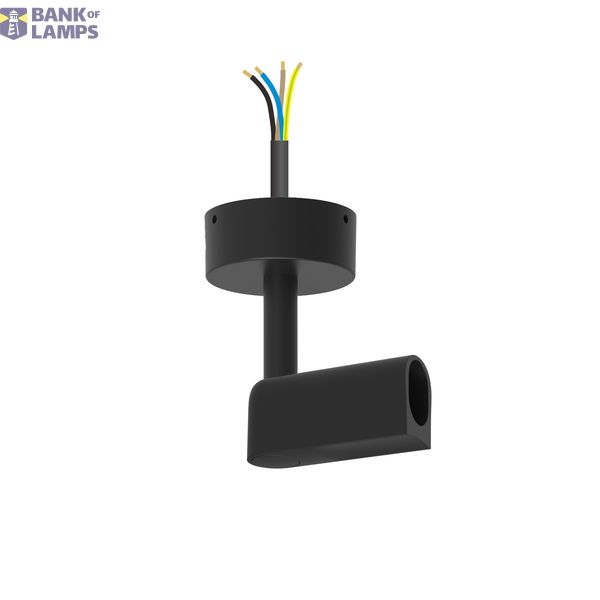 42004PD/B BLACK P&P SURFACE BASE WITH POWER SUPPLY END CAP image 1
