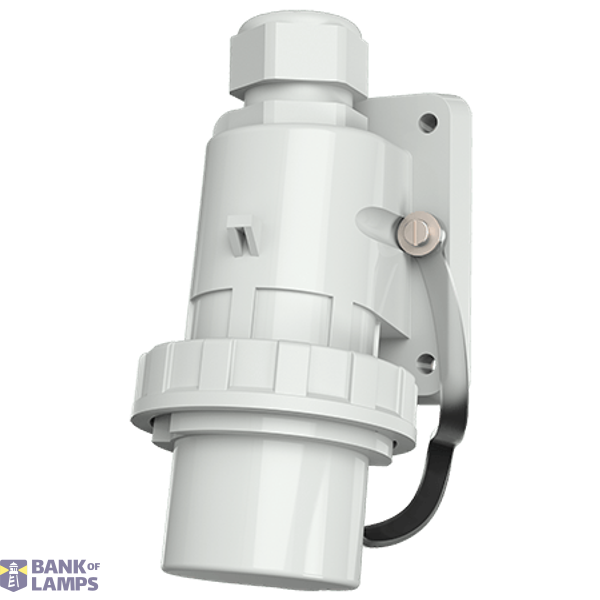 Wallmounted inlet, 16A3p 6h230V, IP67 image 1