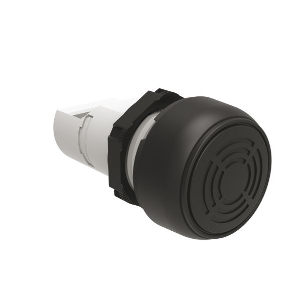 Continuous or pulsa-tone monoblock buzzer Ø22mm Platinum series chromed plastic, 18-30VAC/DC, IP66, IP67, IP69K, UL TYPE 4X - 80dB image 1
